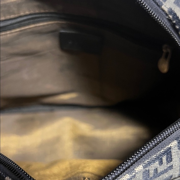 NWOT. Black and Gray Monogram Handbag - Picture 6 of 6